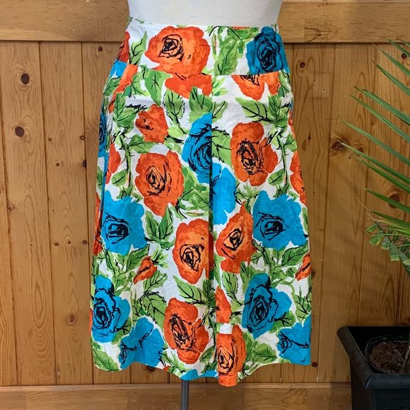 Talbots Floral Pleated Skirt - Picture 3 of 4